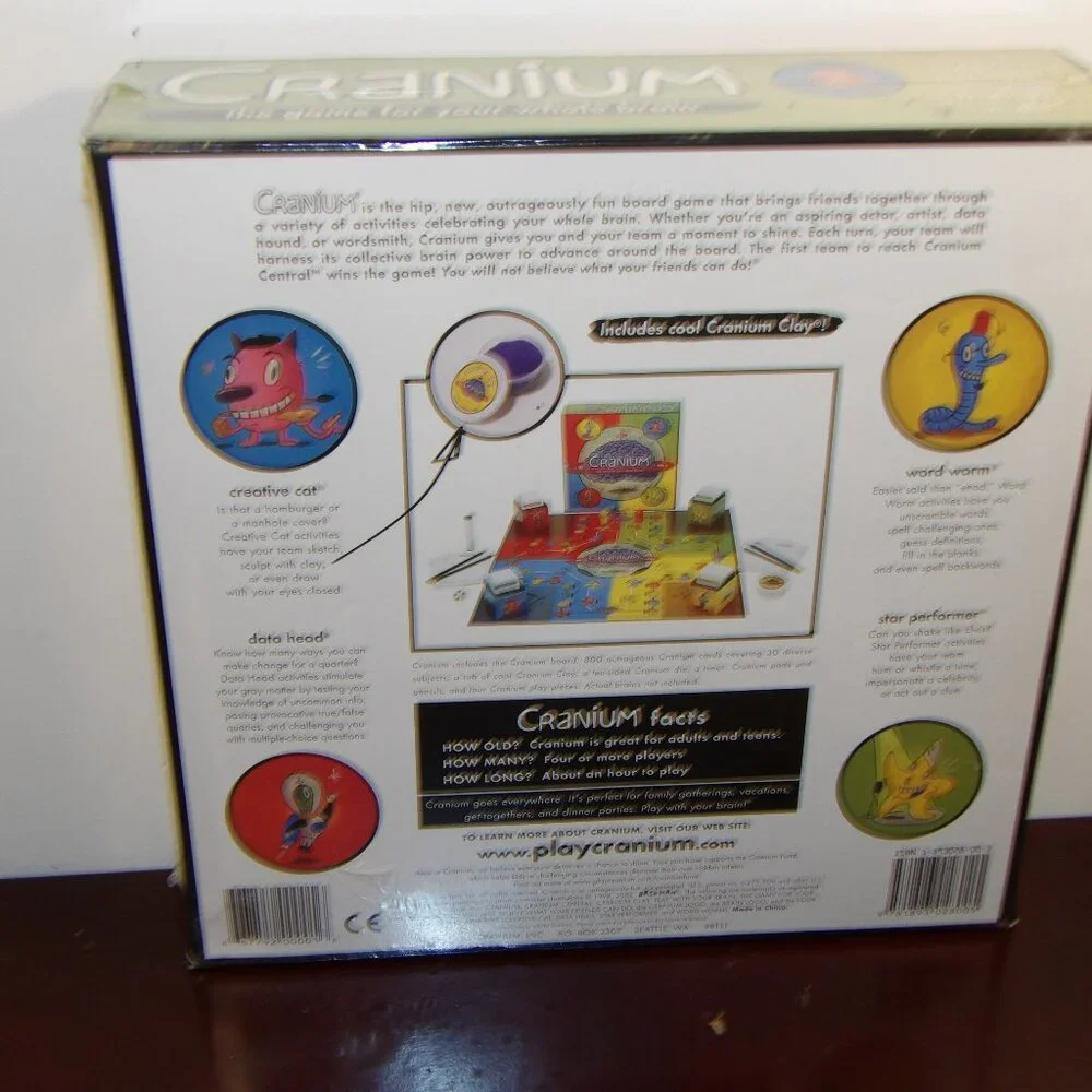 Cranium Board Game 2002 Factory Sealed New Unused